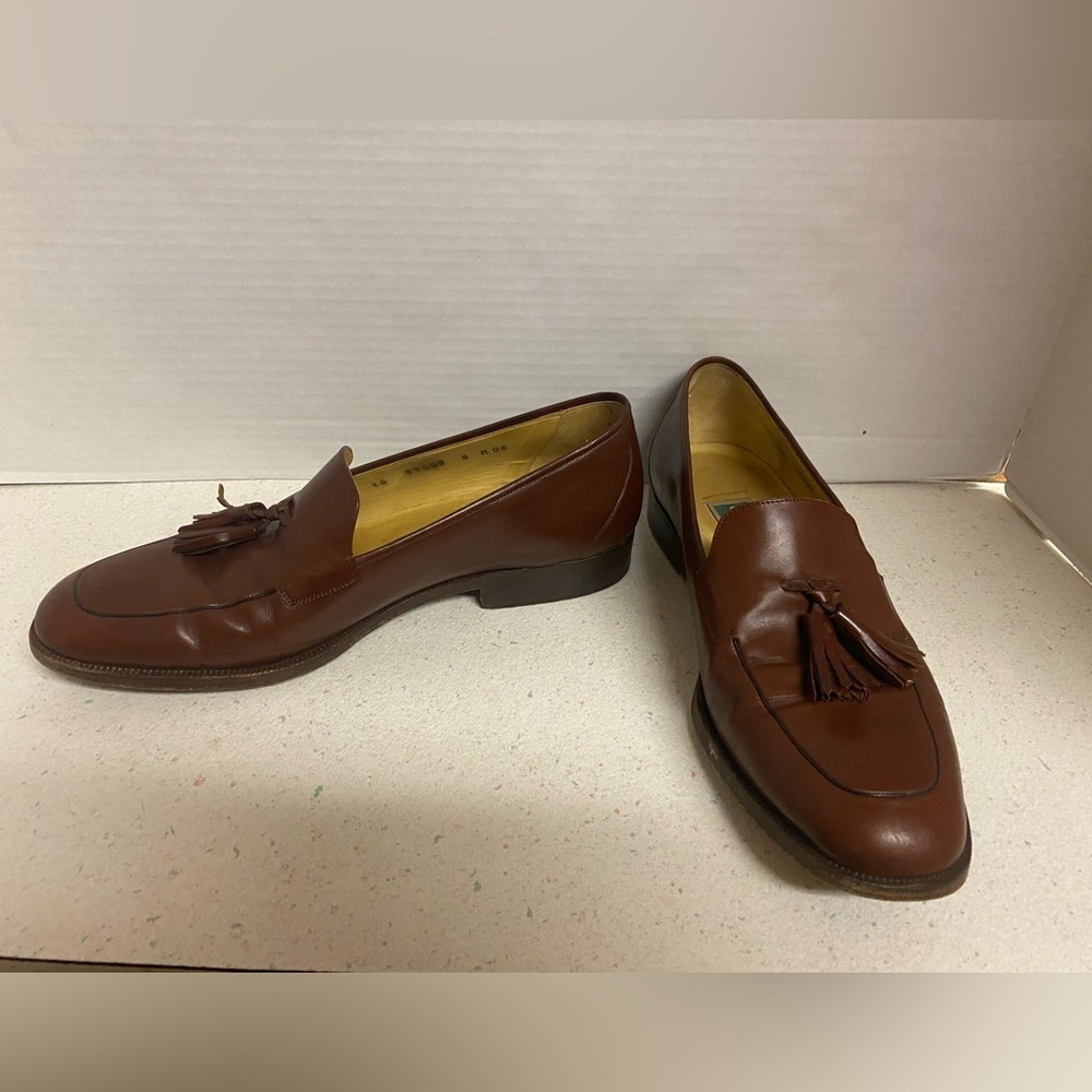 Cole Haan Italian Chestnut Tassel Loafers